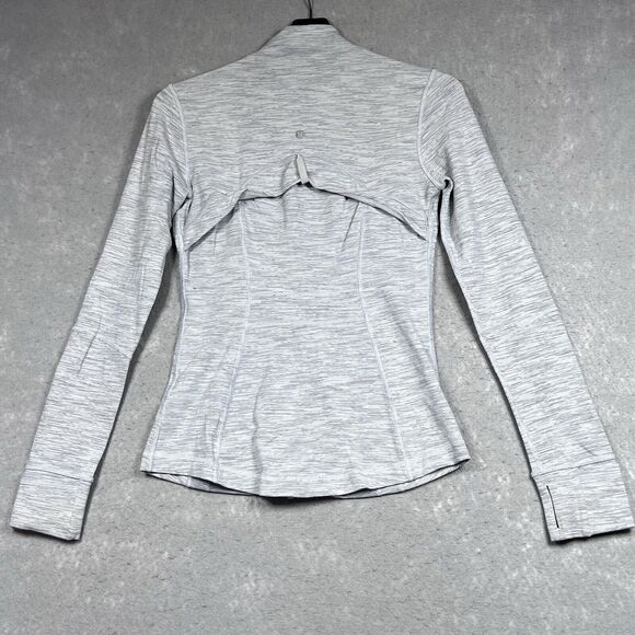 Lululemon Define Jacket Womens 6 Gray Pattern Active Athletic Zip Stretch Casual - Picture 9 of 13